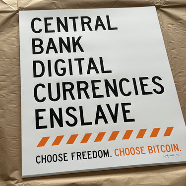 ENSLAVE by cryptograffiti Print (#/21) - Bitcoin Magazine