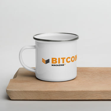 Bitcoin Magazine® / ₿ Enamel Mug - Bitcoin Magazine