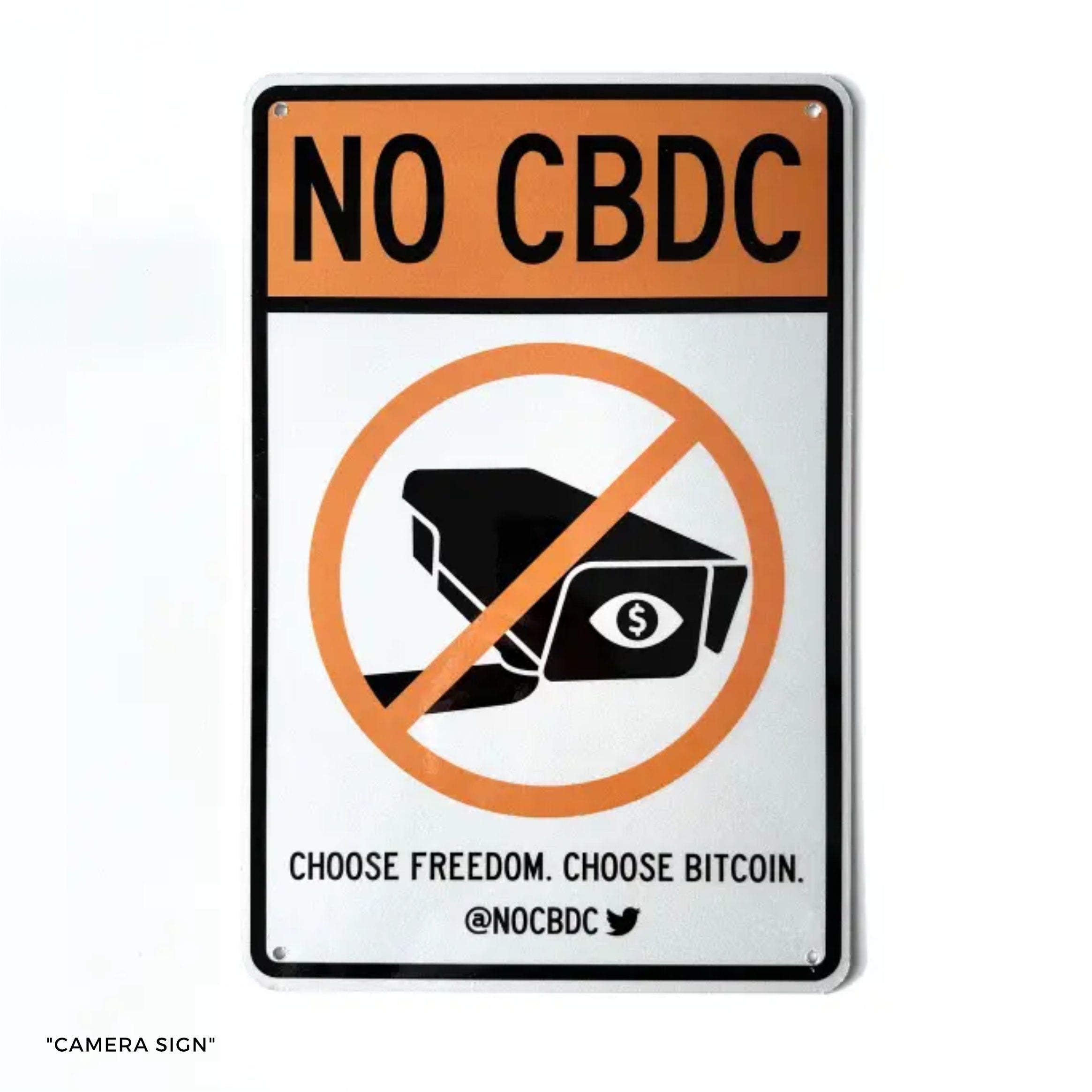 @NoCBDC "WARNING SIGNS" by cryptograffiti - Bitcoin Magazine