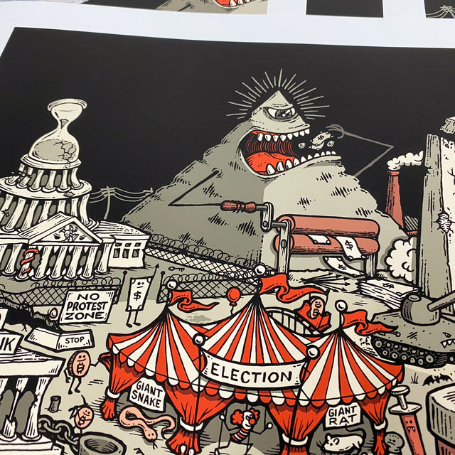 Fiat Land (2023) by Marcus Connor print - Bitcoin Magazine