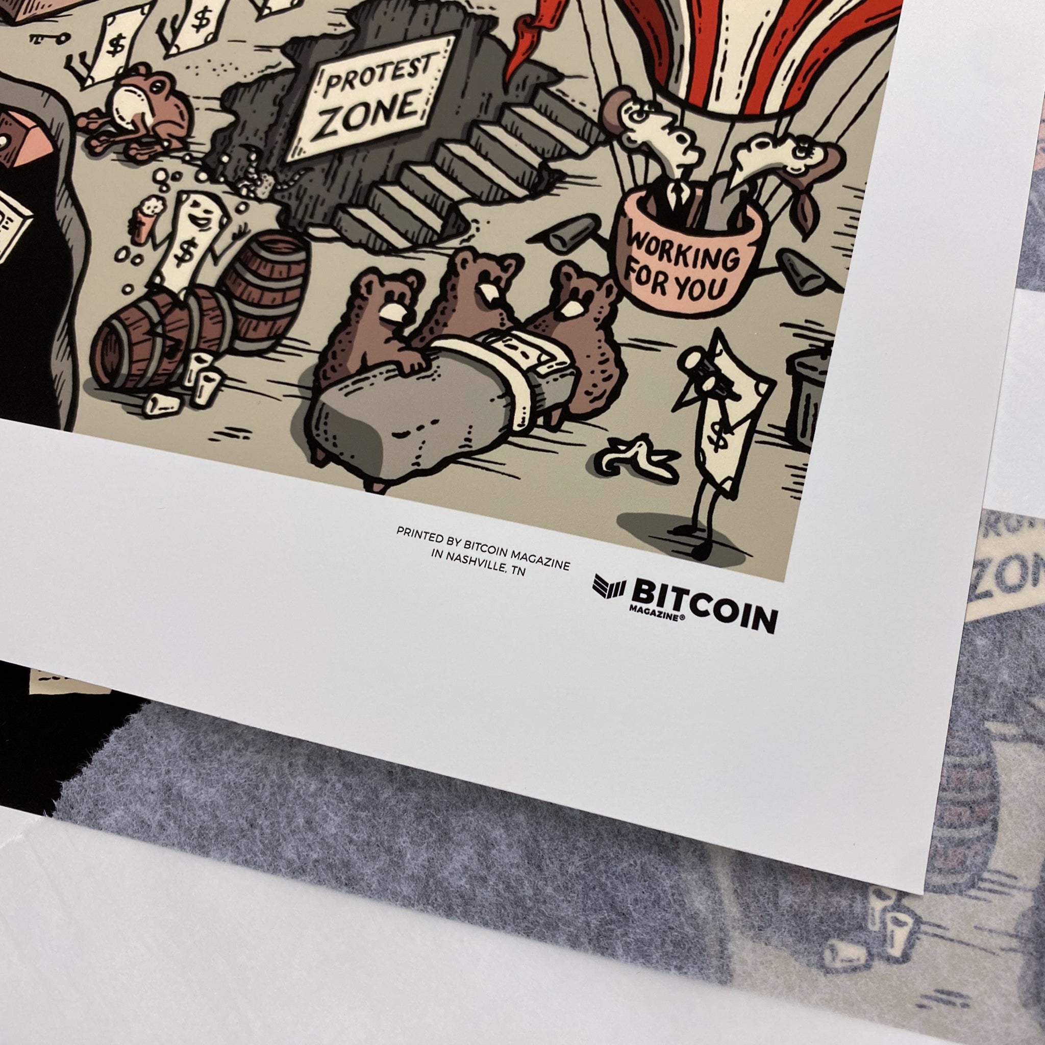 Fiat Land (2023) by Marcus Connor print - Bitcoin Magazine