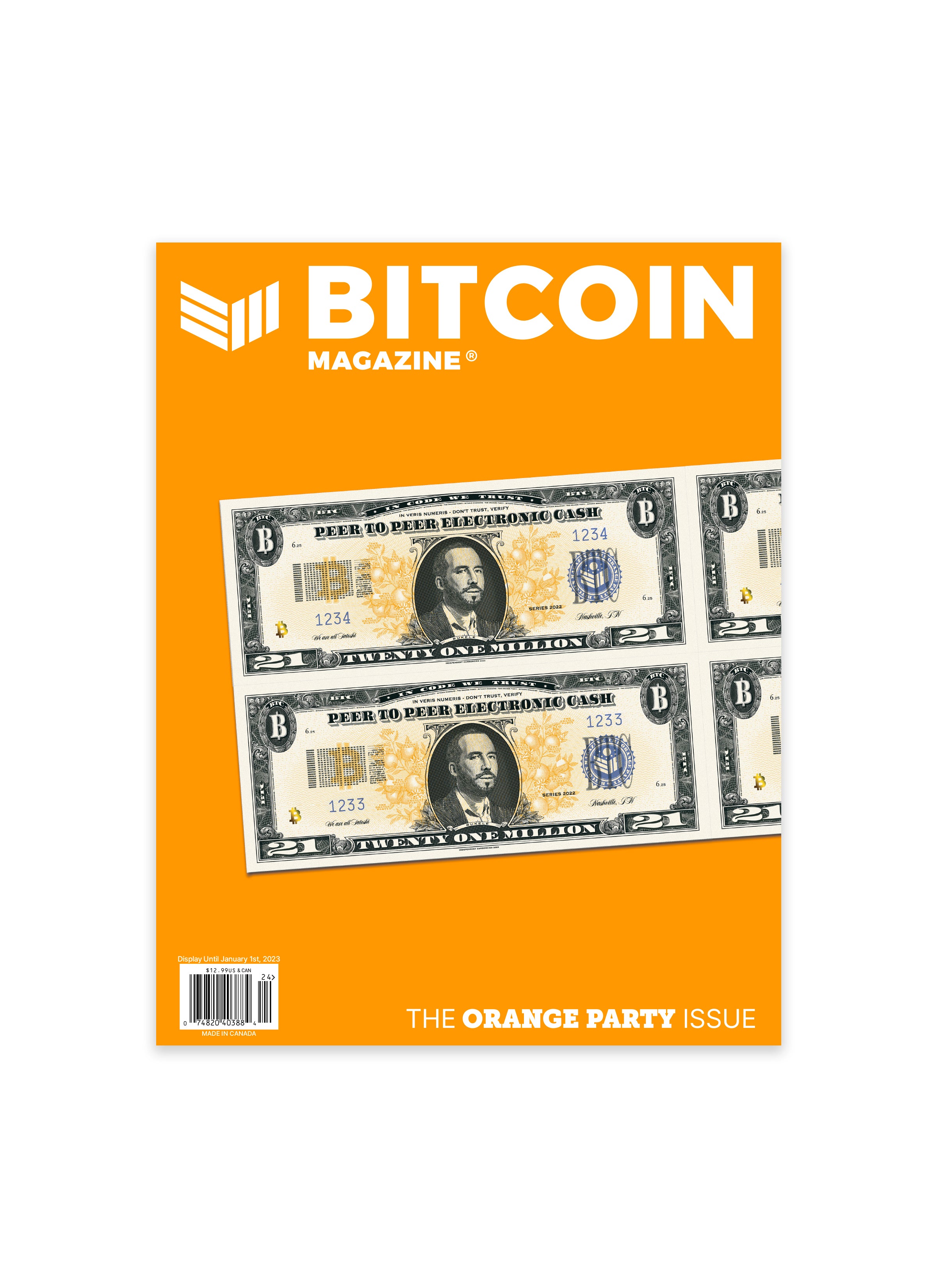 Bitcoin Magazine Orange Party Issue Box (Bulk) - Bitcoin Magazine