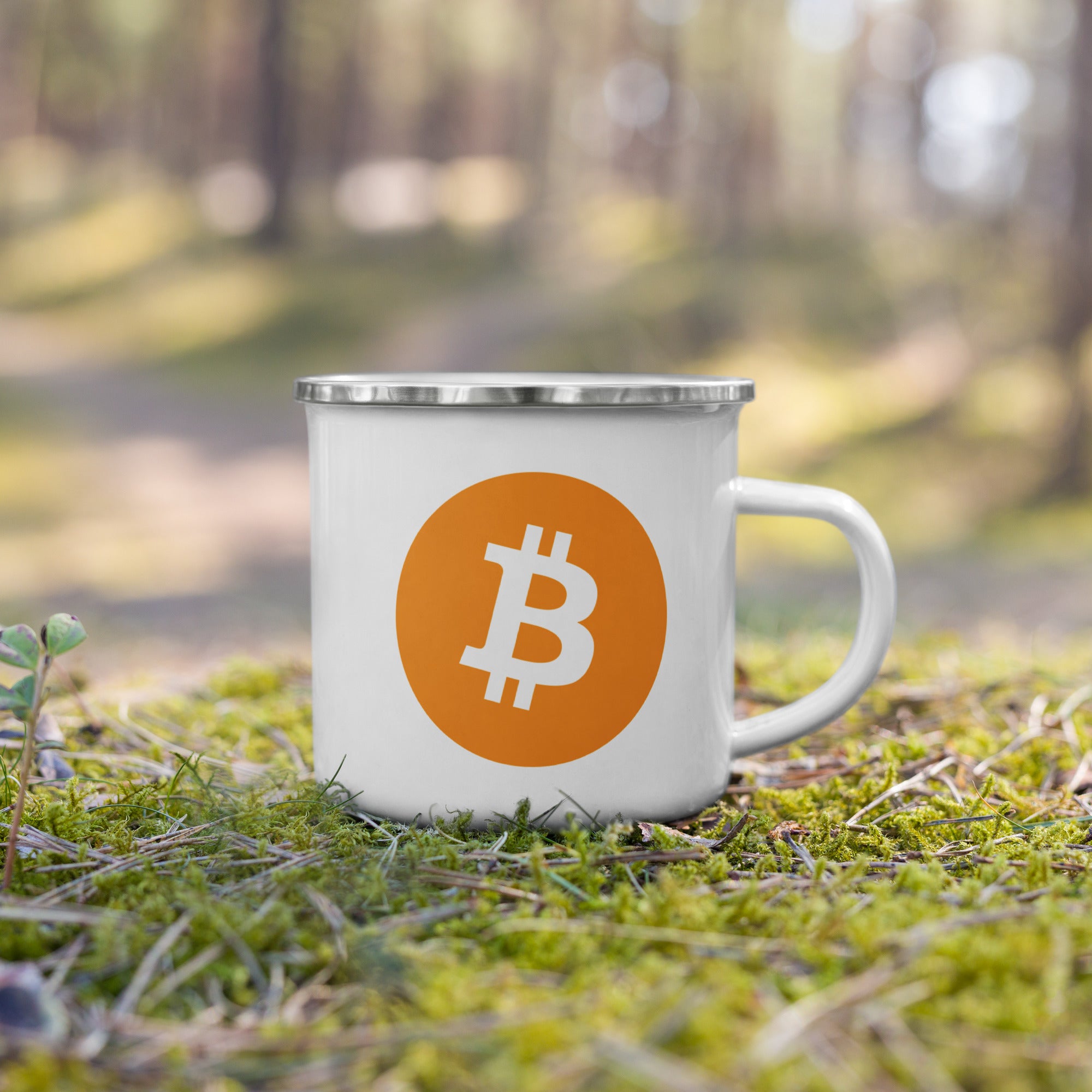 Bitcoin Magazine® / ₿ Enamel Mug - Bitcoin Magazine