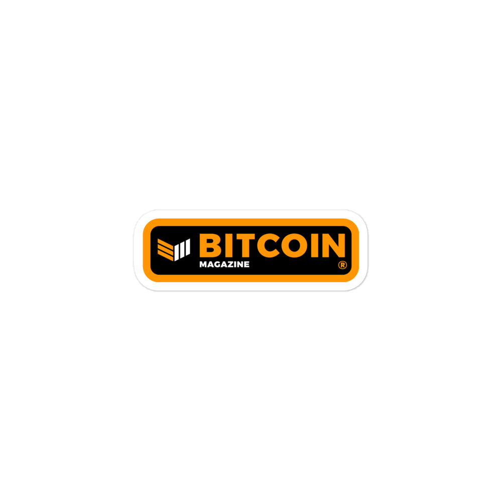 Bitcoin Magazine Tag Logo - Sticker - Bitcoin Magazine