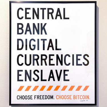 ENSLAVE by cryptograffiti Print (#/21) - Bitcoin Magazine
