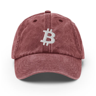 Bitcoin Symbol Vintage Dad Hat - Bitcoin Magazine
